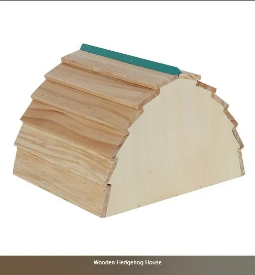 adorable wooden hedgehog houseH20.5cm x W30cm x D30cm