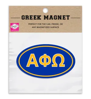 Alpha Phi Omega Sorority Car Magnet Set of 2