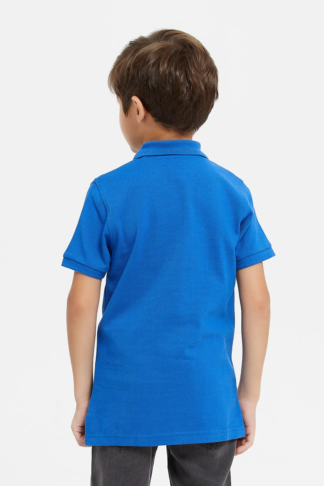 Boys Blue Tom And Jerry Polo Shirt
