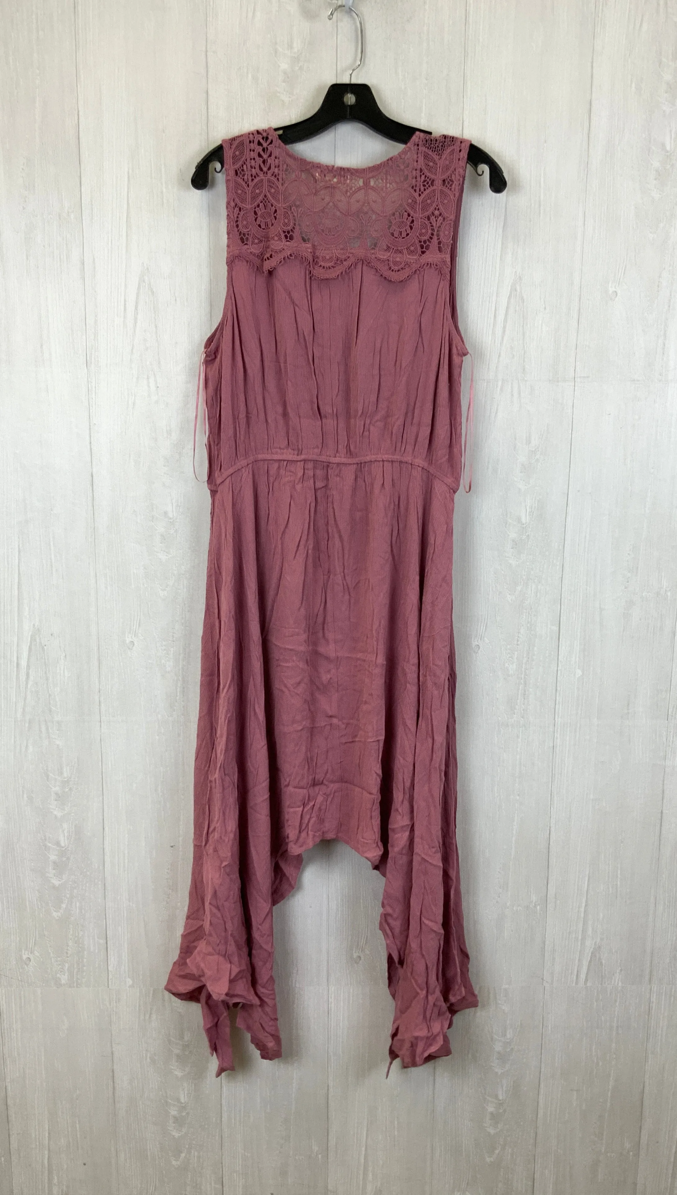 Dress Casual Midi By Style And Company In Pink, Size:L
