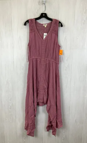 Dress Casual Midi By Style And Company In Pink, Size:L