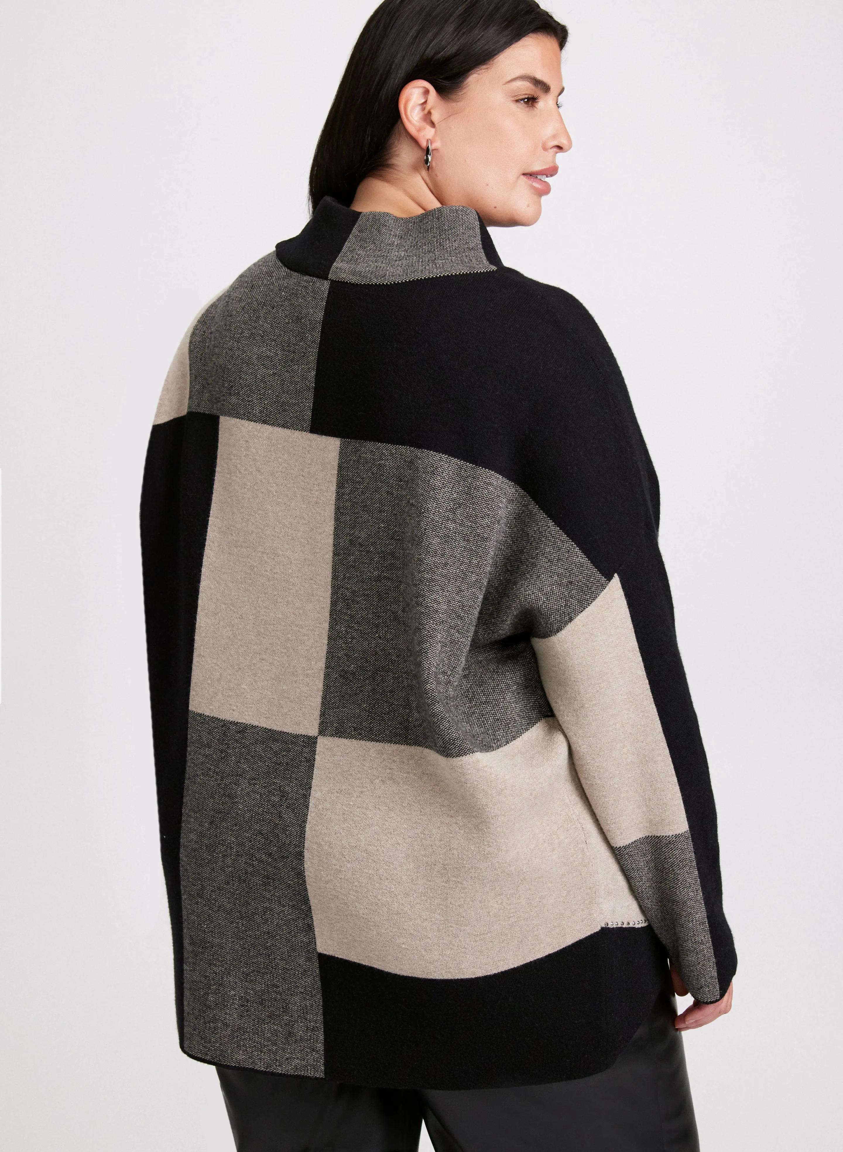 Joseph Ribkoff - Mock Neck Colour Block Sweater