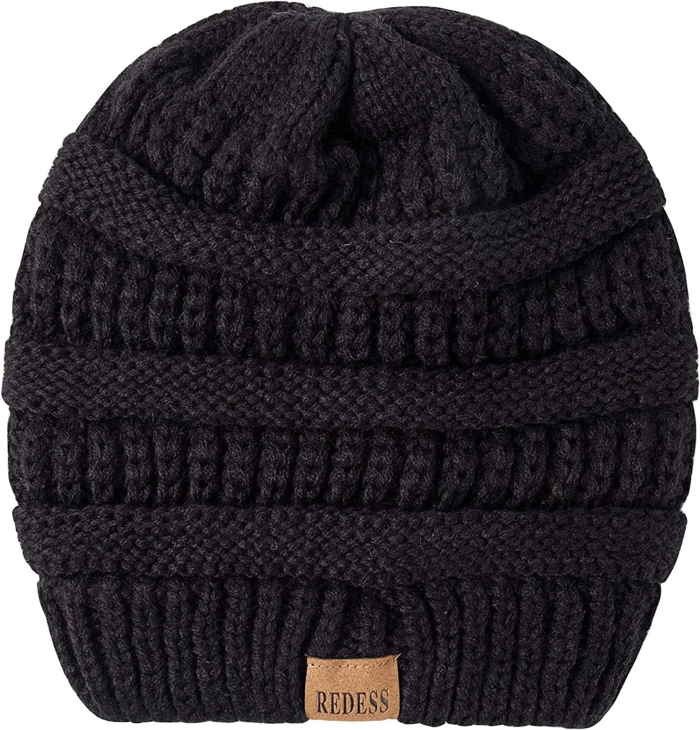 REDESS Slouchy Beanie Hat for Men and Women Winter Warm Chunky Soft Oversized Cable Knit Cap