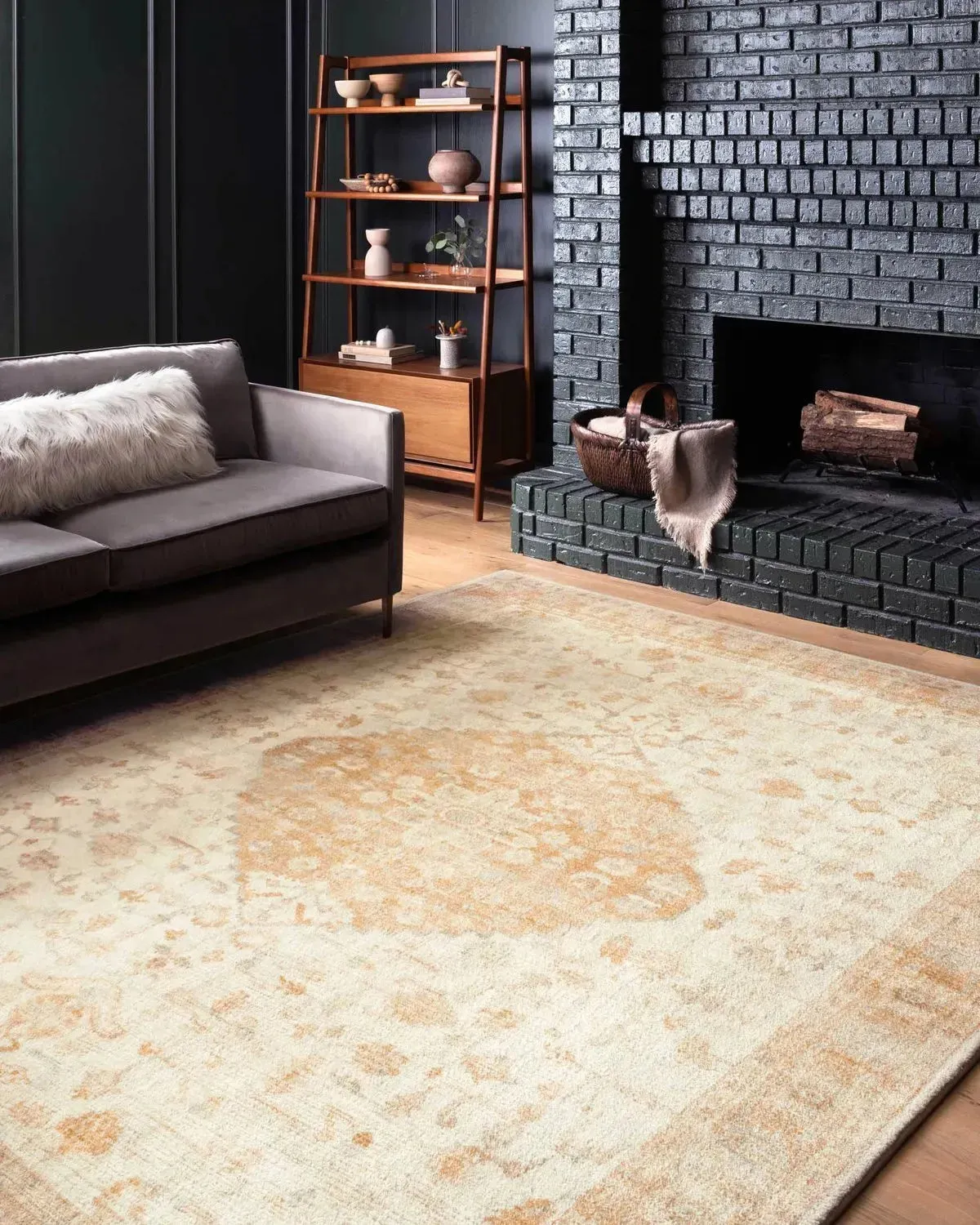 Rosette Ros-03 Ivory/Terracotta Rug