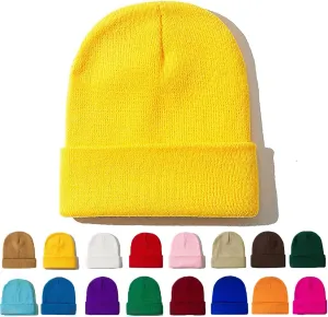 Ruqizhi Beanie Hats for Men Women Slouchy Beanie Hats Winter Knit Cuffed Beanie Soft Hat