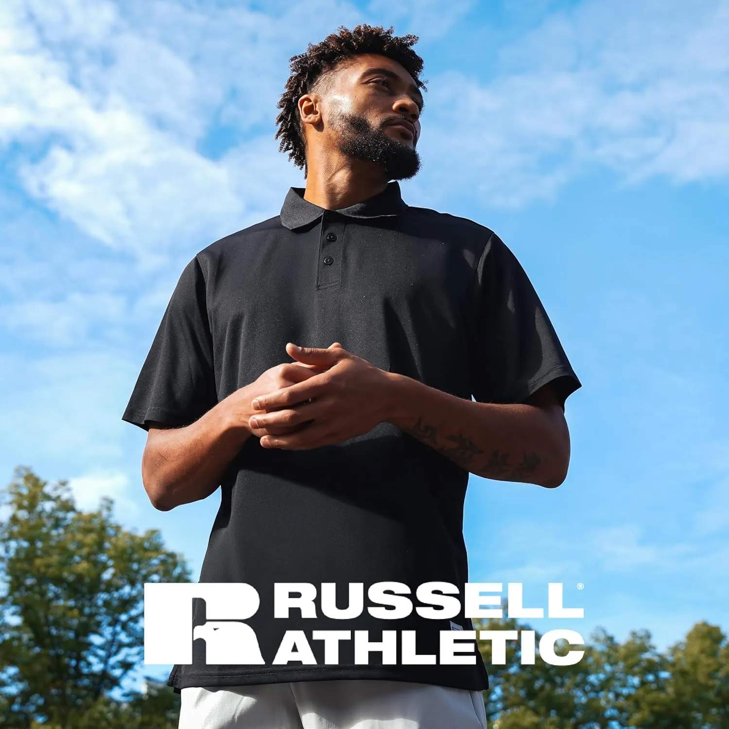 Russell Athletics Men's Dri-Power Performance Polo - Premium Dri-Fit Shirt, Perfect for Golf, Tennis & Athletic Activities