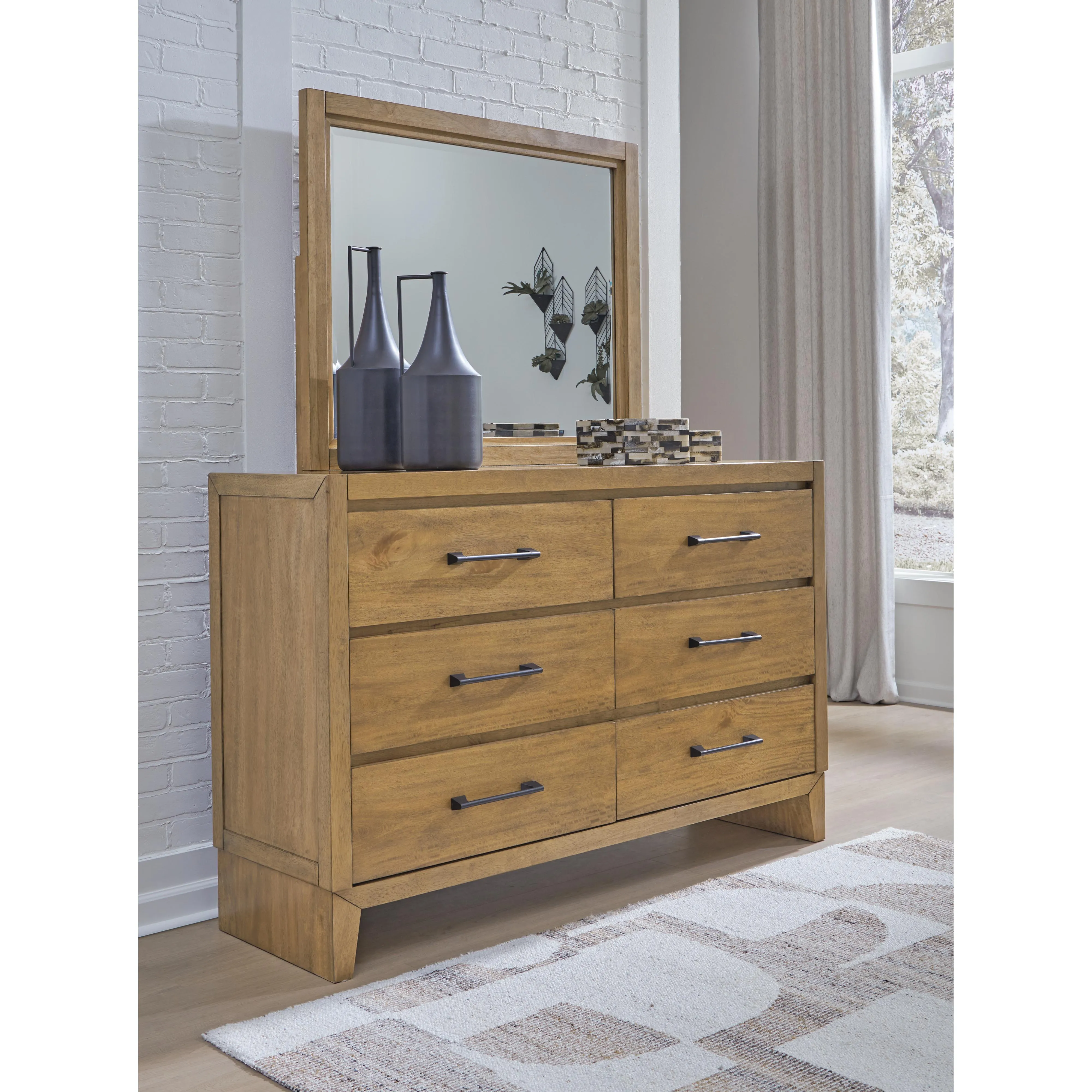 Signature Design by Ashley Sherbana 6-Drawer Dresser with Mirror B833-31/B833-36