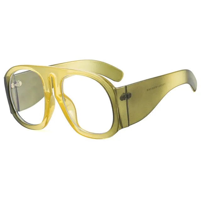 Trendy Vintage Oversize Round Glasses