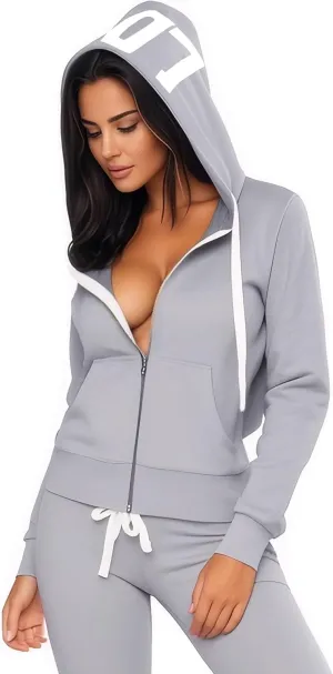 Womens Sweatsuits 2 Piece Set Zip Up Hoodie Lounge Sets Long Sleeve and Pants Tracksuit Casual Jogger Sets